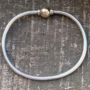 EDEN Hand Arts Cuff Bracelet Sterling Silver & 14K Gold Cape Cod